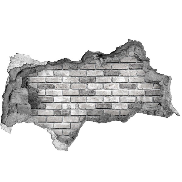 Nálepka fototapeta 3D na zeď Zničená cihlová zeď