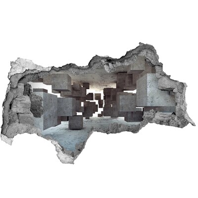 Samolepící nálepka beton Transparentní prostor v surrealistickém stylu