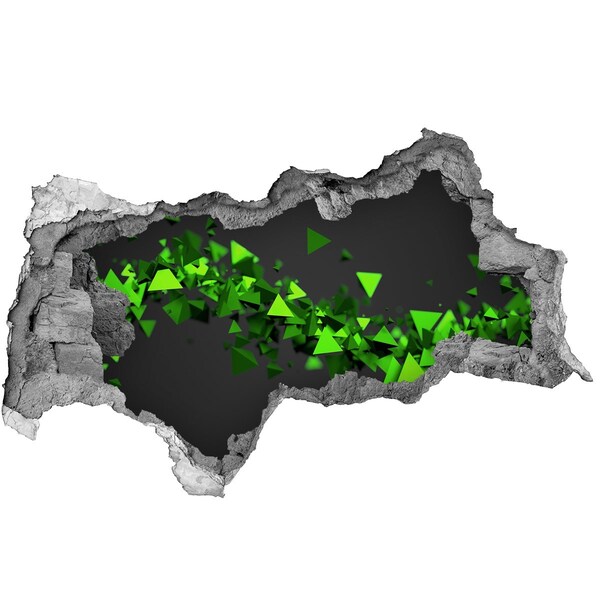 Samolepící díra na stěnu Geometrická vlna