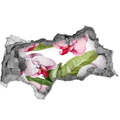 Nálepka díra na zeď Květinový ráj za zdmi