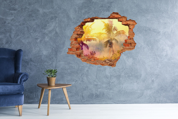 Fototapeta díra na zeď Tropická oáza za zdí