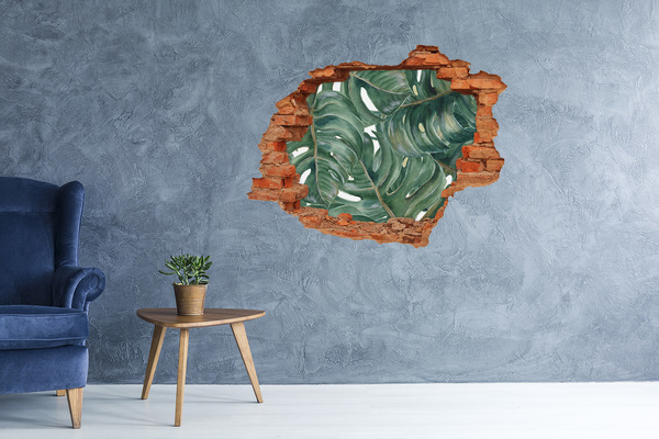 Nálepka 3D díra samolepící Monstera