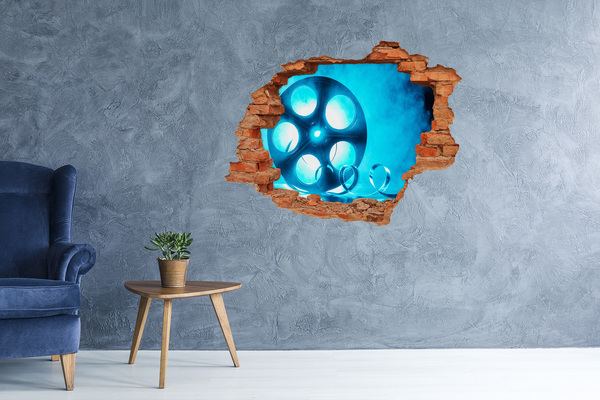 Samolepící díra na stěnu Kino v akci