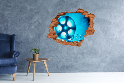 Samolepící díra na stěnu Kino v akci