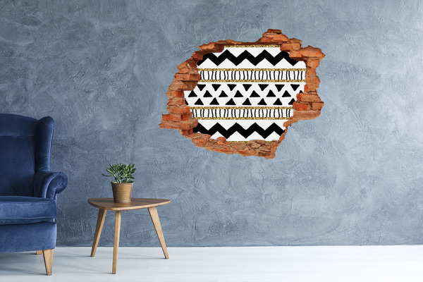 Fototapeta díra na zeď Stylizovaný otvor ve zdi