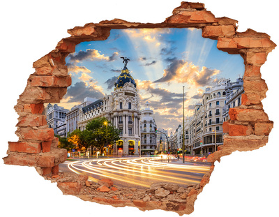 Fototapeta díra na zeď Madrid Španělsko
