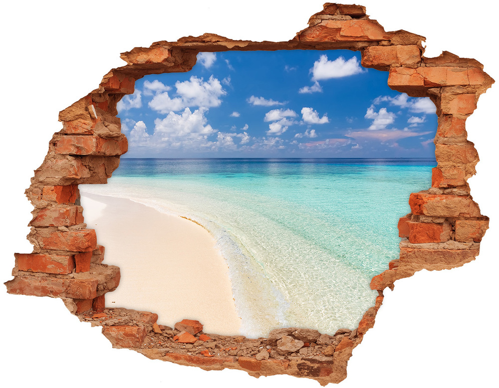 Samolepící nálepka Pláž na Maledivách