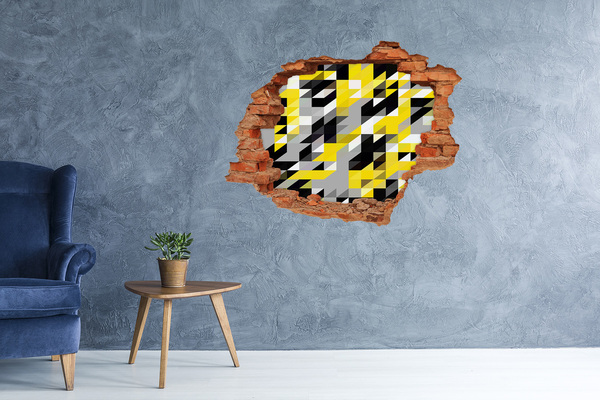 Díra 3D foto tapeta nálepka Gemetrické pozadí