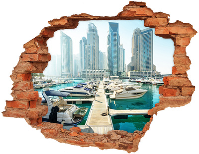 Fototapeta díra na zeď Marina Dubaj