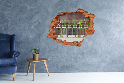 Samolepící nálepka Zelená oáza ve skleněných nádobách