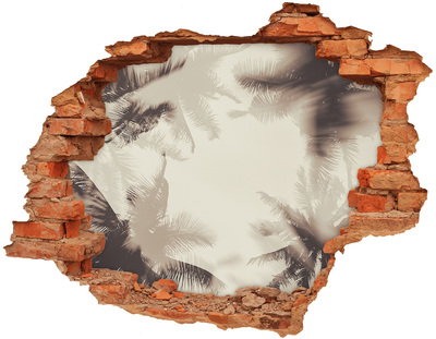 Samolepící nálepka fototapeta Tropická oáza za zdí