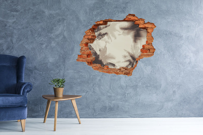 Samolepící nálepka fototapeta Tropická oáza za zdí