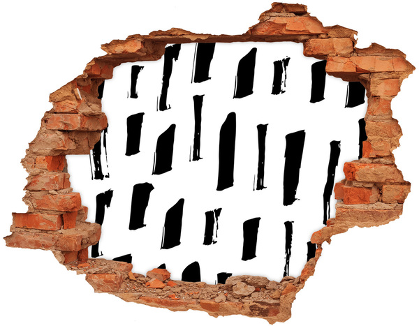 Fototapeta díra na zeď Zřícená zeď s výhledem na město