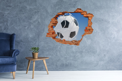 Fototapeta díra na zeď 3D Fotbal za letu
