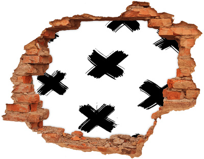 Fototapeta díra na zeď Stylová díra ve zdi