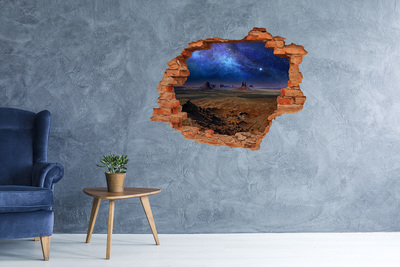 Foto fotografie díra na zeď Vesmírná krajina v Monument Valley