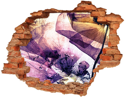 Samolepící nálepka fototapeta Květinový svět za zdmi