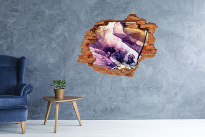 Samolepící nálepka fototapeta Květinový svět za zdmi