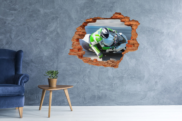 Fototapeta díra na zeď 3D Motocyklový závod v akci