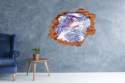 Díra 3D fototapeta nálepka Tropický ráj za zdí