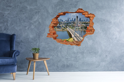 Fototapeta díra na zeď Most ve Varšavě