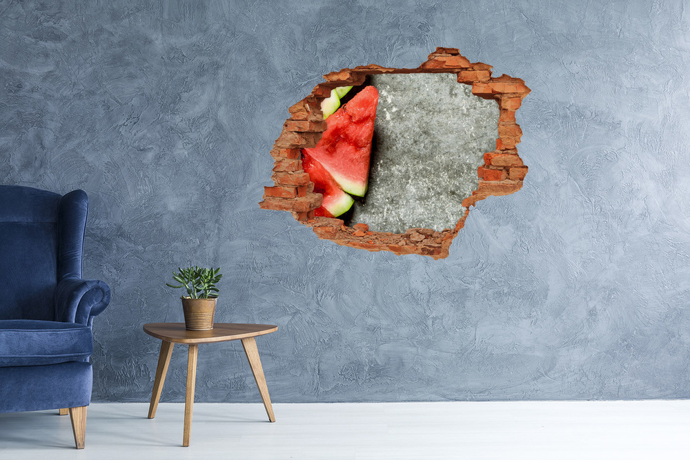 Nálepka díra na zeď Nakrájený meloun