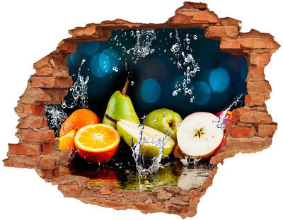 Nálepka 3D díra Ovoce a voda