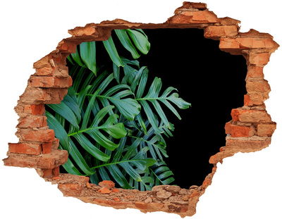 Samolepící nálepka fototapeta Zelená džungle za zdí