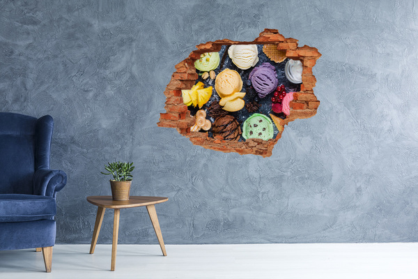 Nálepka díra na zeď Ledové šílenství