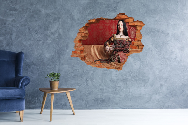 Fototapeta díra na zeď Princezna v troskách