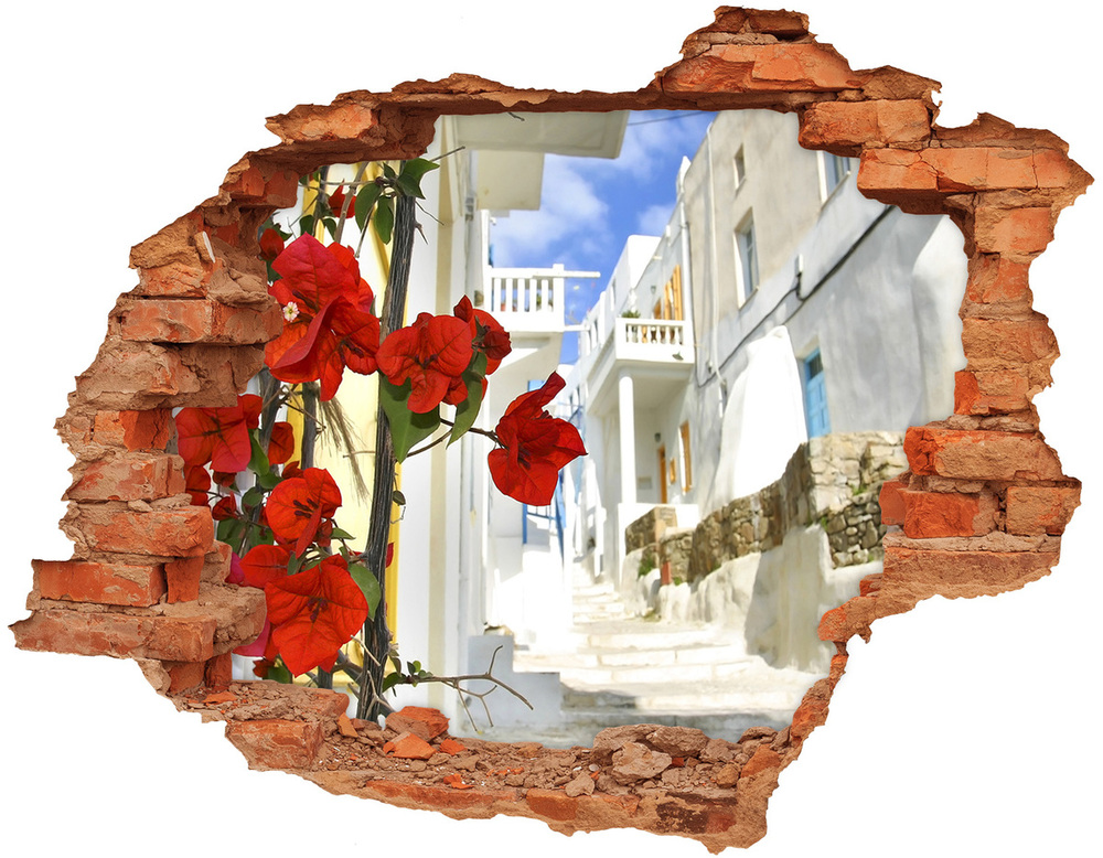 Fototapeta díra na zeď 3D Mykonos Řecko