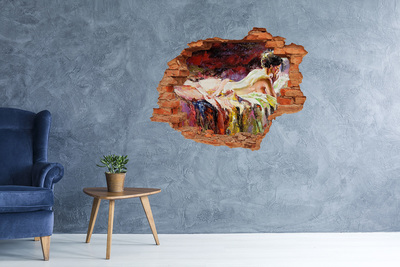 Díra 3D fototapeta nálepka Malebná horská krajina