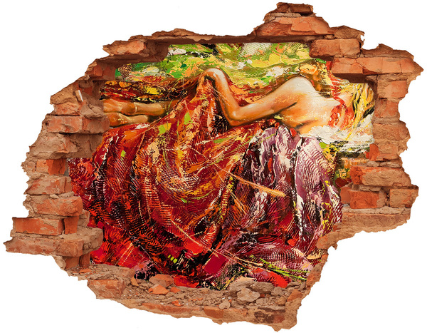 Díra 3D fototapeta nálepka Ponořený svět barev