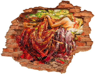 Díra 3D fototapeta nálepka Ponořený svět barev