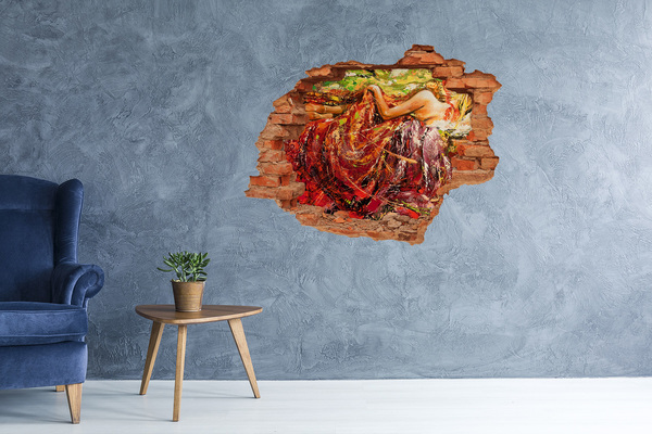 Díra 3D fototapeta nálepka Ponořený svět barev