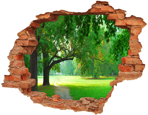 Samolepící nálepka fototapeta Zelený park na slunci