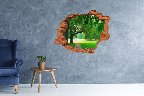 Samolepící nálepka fototapeta Zelený park na slunci