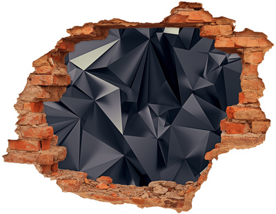 Fotoobraz díra na stěnu Černá, geometrická hloubka