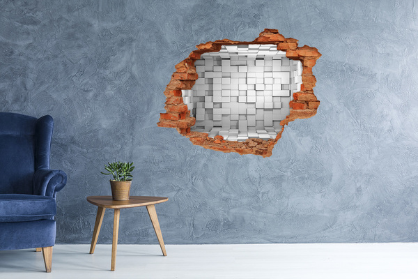 Díra 3D fototapeta nástěnná Moderní prostor za zdí