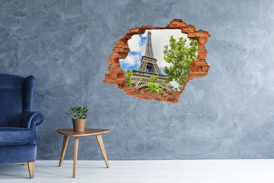 Fototapeta díra na zeď 3D Eiffelova věž v Paříži