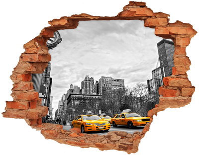 Foto fotografie díra na zeď Taxi New York