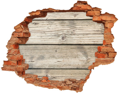 Fotoobraz díra na stěnu Dřevěné pozadí