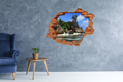 Nálepka fototapeta 3D výhled Tropická ostrovní oáza