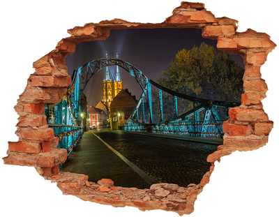 Fototapeta díra na zeď 3D Most zamilovancýh