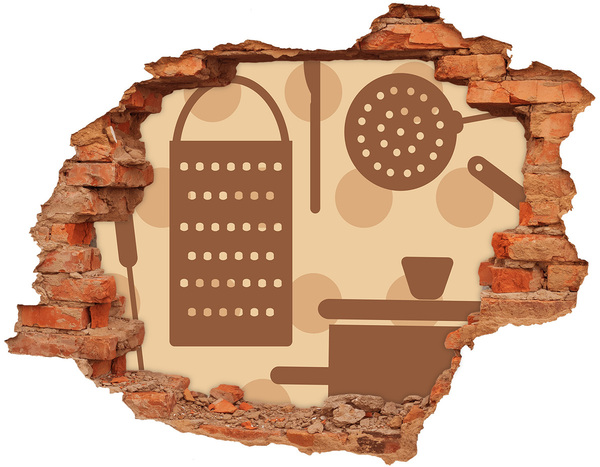 Samolepící nálepka Interiér s retro motivem