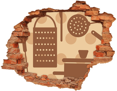 Samolepící nálepka Interiér s retro motivem