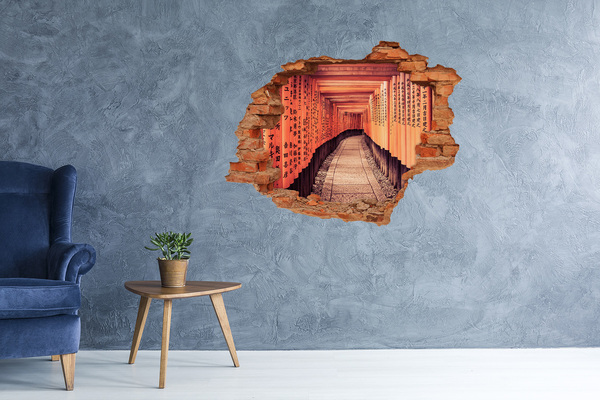 Nálepka fototapeta 3D výhled Svatyně Fušimi Inari