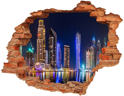 Nálepka fototapeta 3D výhled Moderní panorama Dubaje