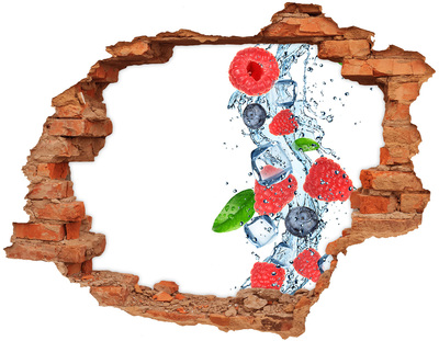 Nálepka 3D díra Ovocný koktejl s ledem