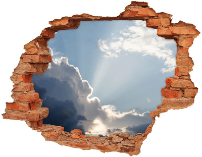 Nálepka fototapeta 3D výhled Obloha se slunečními paprsky